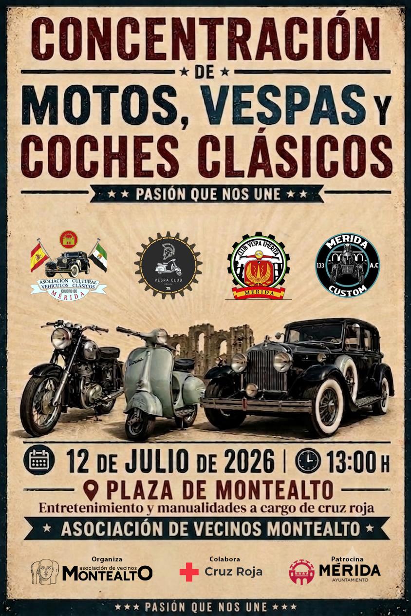 Cartel concentración de motos